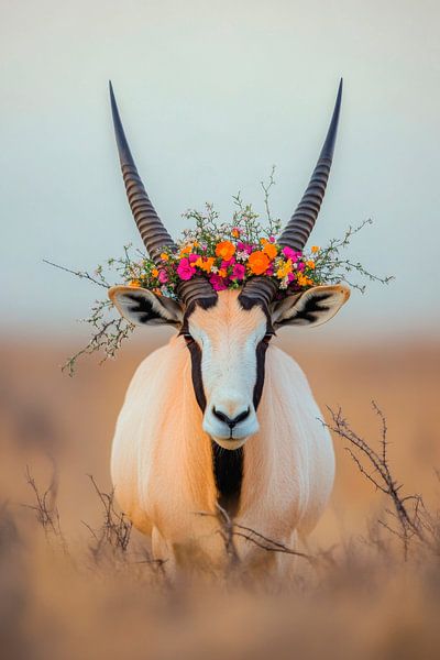 Flower horn bearer by Poster Art Shop