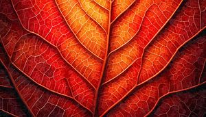 Herbstgeometrie – Blatt im Wandel