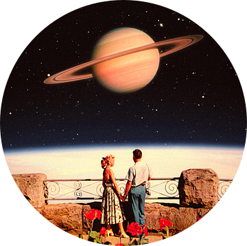 Geliefden in de ruimte van Taudalpoi