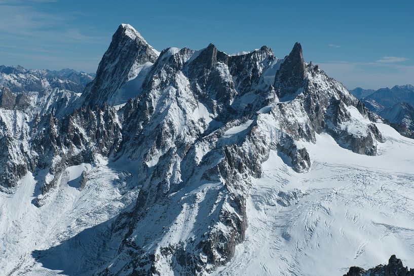 The Grand Jorasses in classic chrome by Luci Boreali