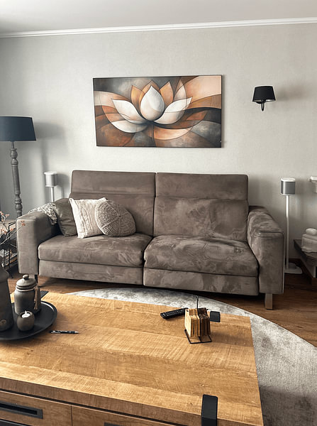 Customer photo: Lotus Flower Abstract by Jacky, on ArtFrame