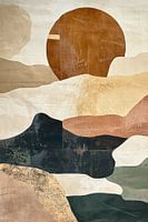 Zon in Aardse Landschappen Abstract Vervat