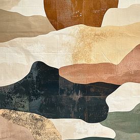Zon in Aardse Landschappen Abstract Vervat van Eva Lee