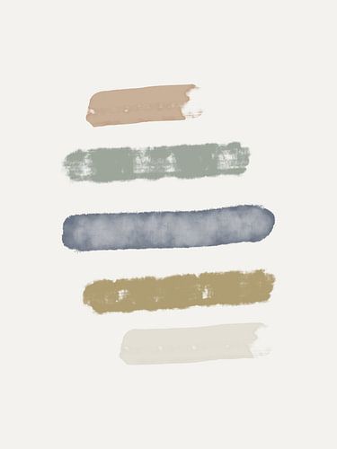 Pinselstriche in Erdfarben