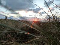 Sunset on IJmuiden Beach
