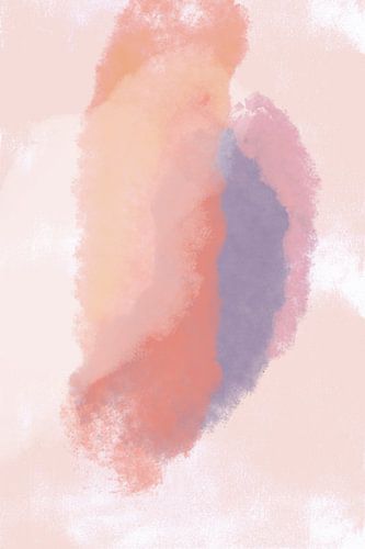 Abstracte kunst in lichte pastelkleuren nr. 1