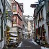 Straße in Monschau Deutschland von Peter Haastrecht, van