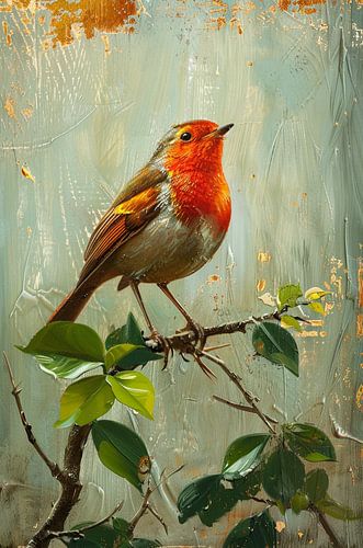 Kleuren van de roodborst (1)