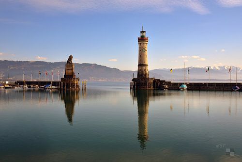Ingang van de haven van Lindau van aRi F. Huber