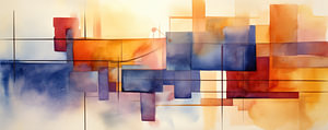 Abstrakt in Aquarell 306982