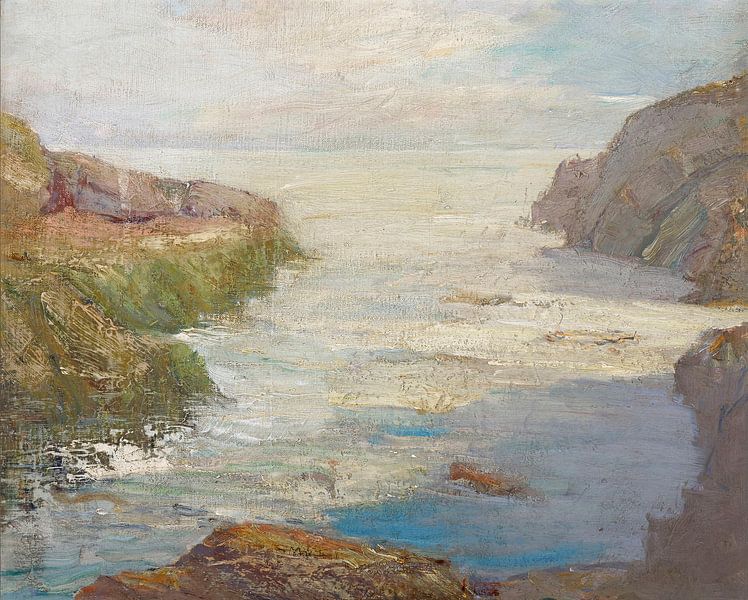 Susan Merrill Ketcham (American, 1841-1930)-At low tide by finemasterpiece
