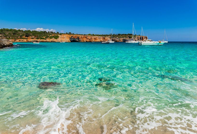 Beautiful bay Cala Varques on Mallorca island, Spain by Alex Winter