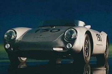 Porsche 550 een Spyder uit de jaren vijftig