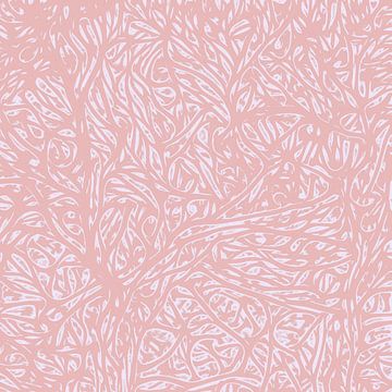 Marokkaanse zomer saffraan roze van Abstrakt Art