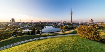 Panorama-opname Olympiapark in München van Werner Dieterich