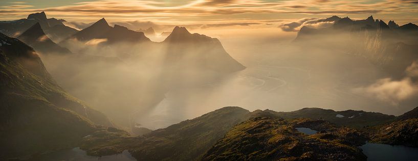 Mountains around Mefjorden by Wojciech Kruczynski