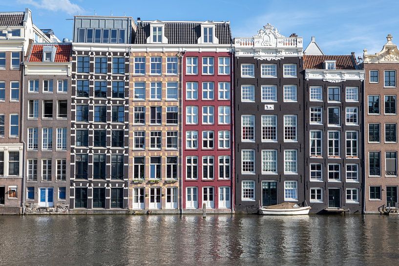 Amsterdam - Colourful houses on the Damrak by t.ART