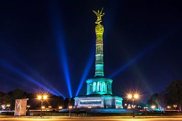 Siegessäule Berlin in besonderem Licht von Frank Herrmann