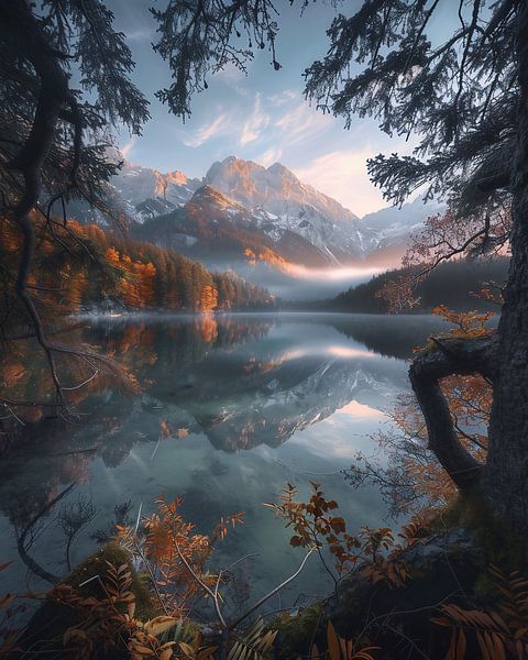 Autumn atmosphere at the lake by fernlichtsicht