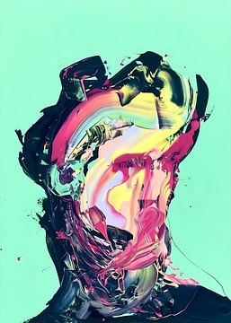 Portrait Abstract by Pop Gabrini