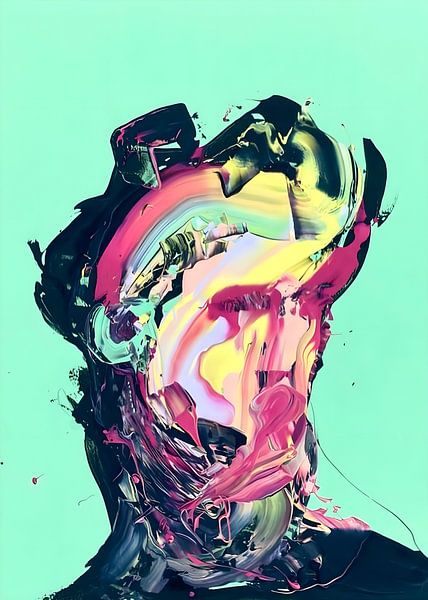 Portrait Abstract by Pop Gabrini