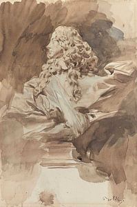 Giovanni Boldini - Studie der Büste von Francesco I. d'Este nach Bernini