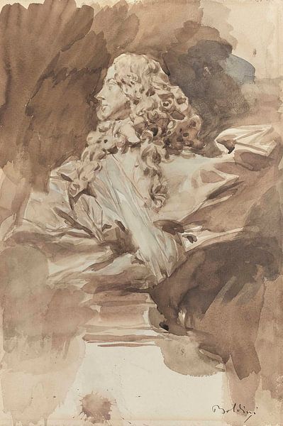 Giovanni Boldini - Studie der Büste von Francesco I. d'Este nach Bernini von Peter Balan