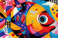 Vis | Speelse Kleurrijke Vis Met Oog
