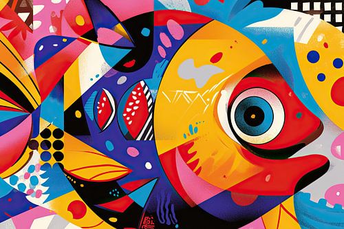 Fish | Playful Colourful Fish With Eye