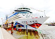 Cruiseschip op de kade van Leopold Brix thumbnail