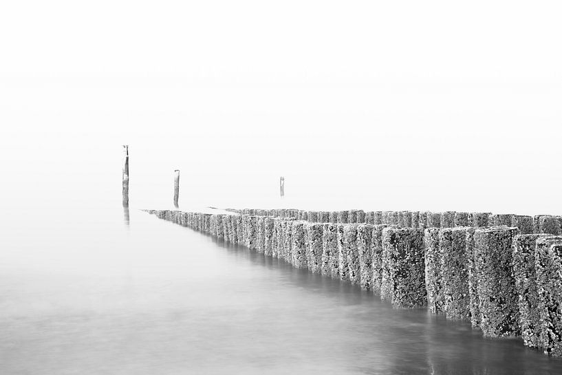bollards sur la plage par nilix fotografie