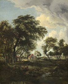 A Farm in the Sunlight, Meindert Hobbema