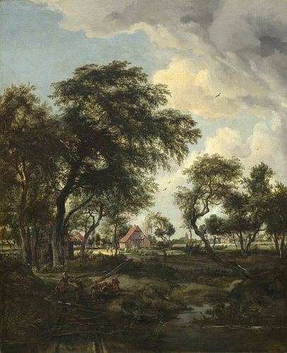 Een boerderij in de zon, Meindert Hobbema