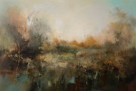 Abstrakte Landschaft "Ich liebe die Natur" von Studio Allee