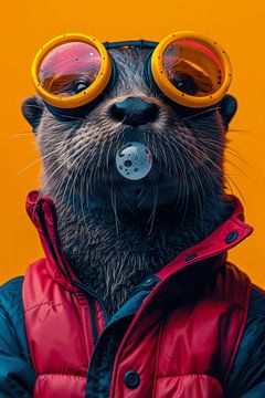 Bubblegum Fun: Otter 3 by ByNoukk
