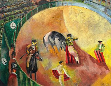 Moïse Kisling - Stierengevecht (1916) van Peter Balan