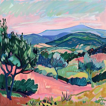 Op Henri Matisse geïnspireerd landschap van Niklas Maximilian