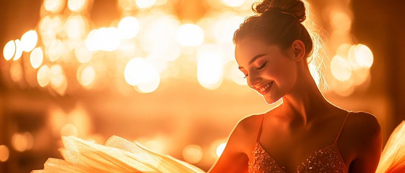 Danseuse d'ambiance à la lueur des bougies par Poster Art Shop