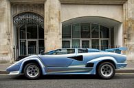 Lamborghini Countach sportwagen op straat in Londen van Sjoerd van der Wal Fotografie thumbnail