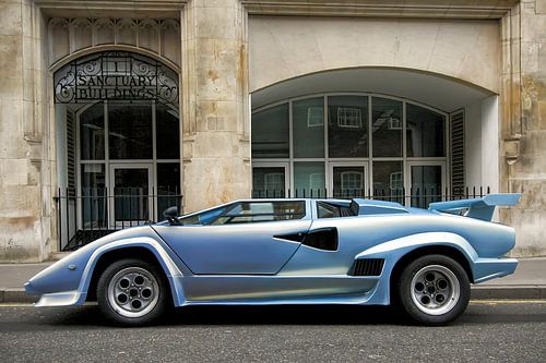 Lamborghini Countach Sportwagen in den Straßen von London von Sjoerd van der Wal Fotografie
