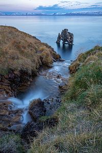 Dinosaurus rots in IJsland (Hvitserkur) 3 van Albert Mendelewski