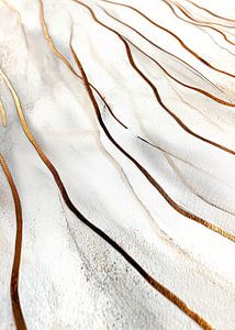 Goldene Linien weißer Fluss