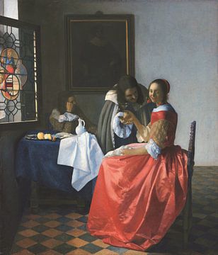 Meisje met wijnglas, Johannes Vermeer