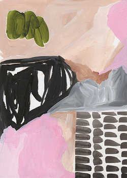 Schwarze Tinte & Rosa Freude