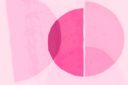 Abstraction dans des couleurs roses modernes