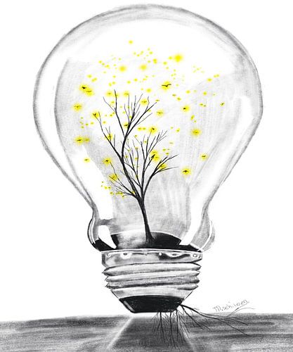 Licht laten schijnen.