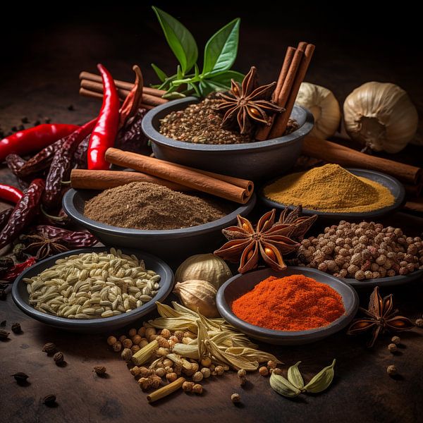 Collection of herbs and spices by Black Coffee