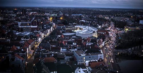 Avond Stadsuitzicht Roermond Limburg Nederland