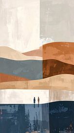 Collines de couleur terre sur Emiel de Lange