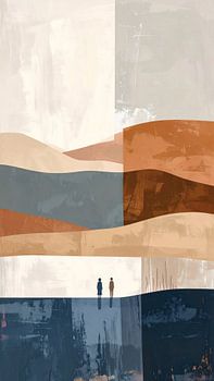 Collines de couleur terre